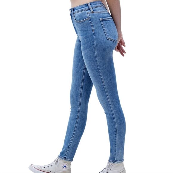 PacSun Perfect Blue Super High Waisted Jeggings - Picture 2 of 11